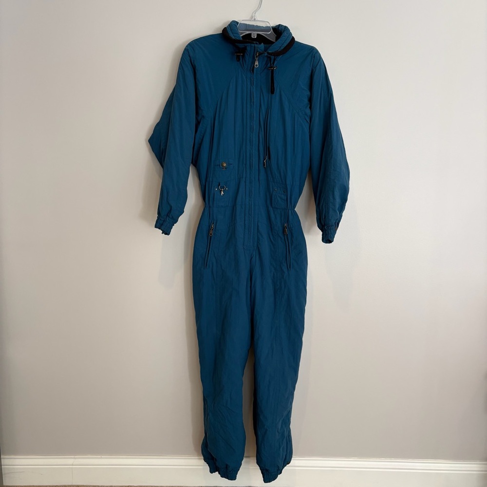Vintage Inside Edge Performance Outerwear Teal Sn… - image 1